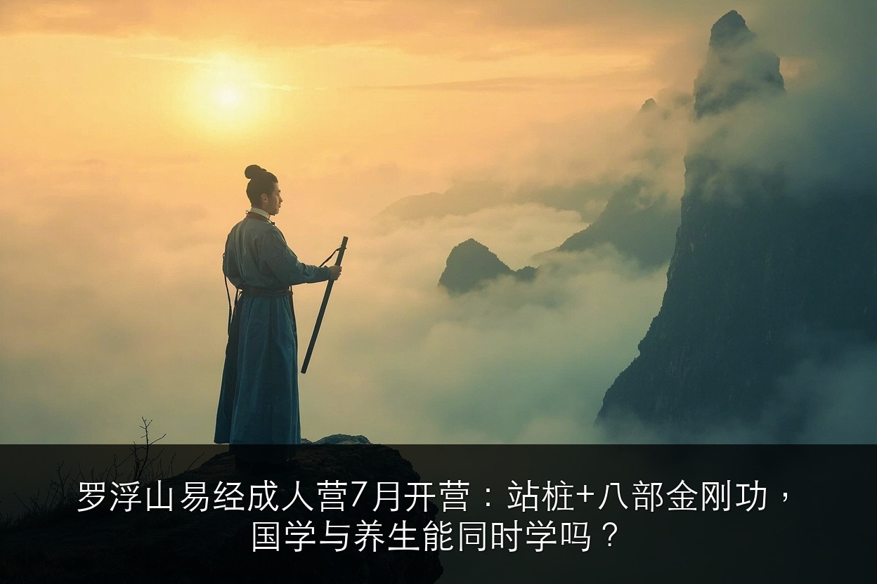 罗浮山易经成人营7月开营：站桩+八部金刚功，国学与养生能同时学吗？