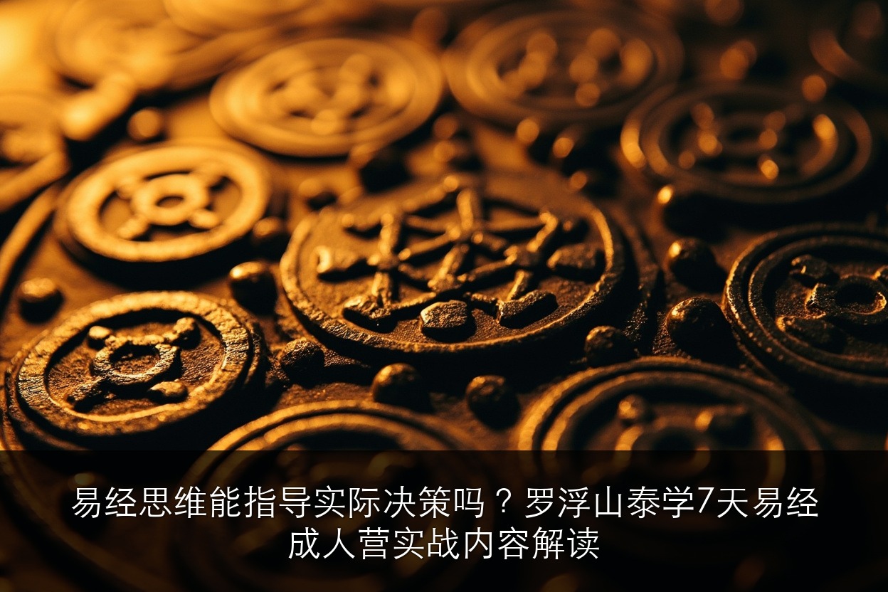 易经思维能指导实际决策吗？罗浮山泰学7天易经成人营实战内容解读