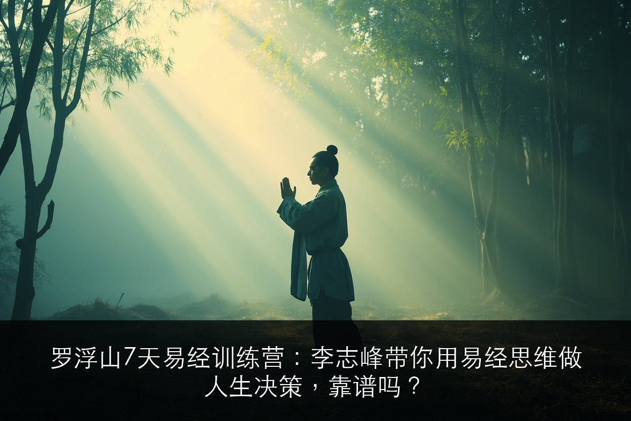 罗浮山7天易经训练营：李志峰带你用易经思维做人生决策，靠谱吗？