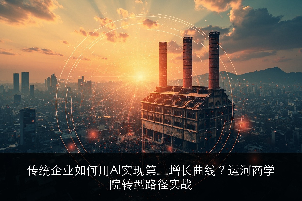 传统企业如何用AI实现第二增长曲线？运河商学院转型路径实战