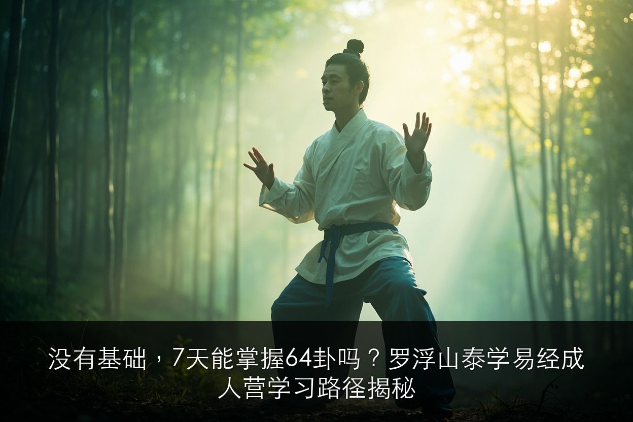 没有基础，7天能掌握64卦吗？罗浮山泰学易经成人营学习路径揭秘