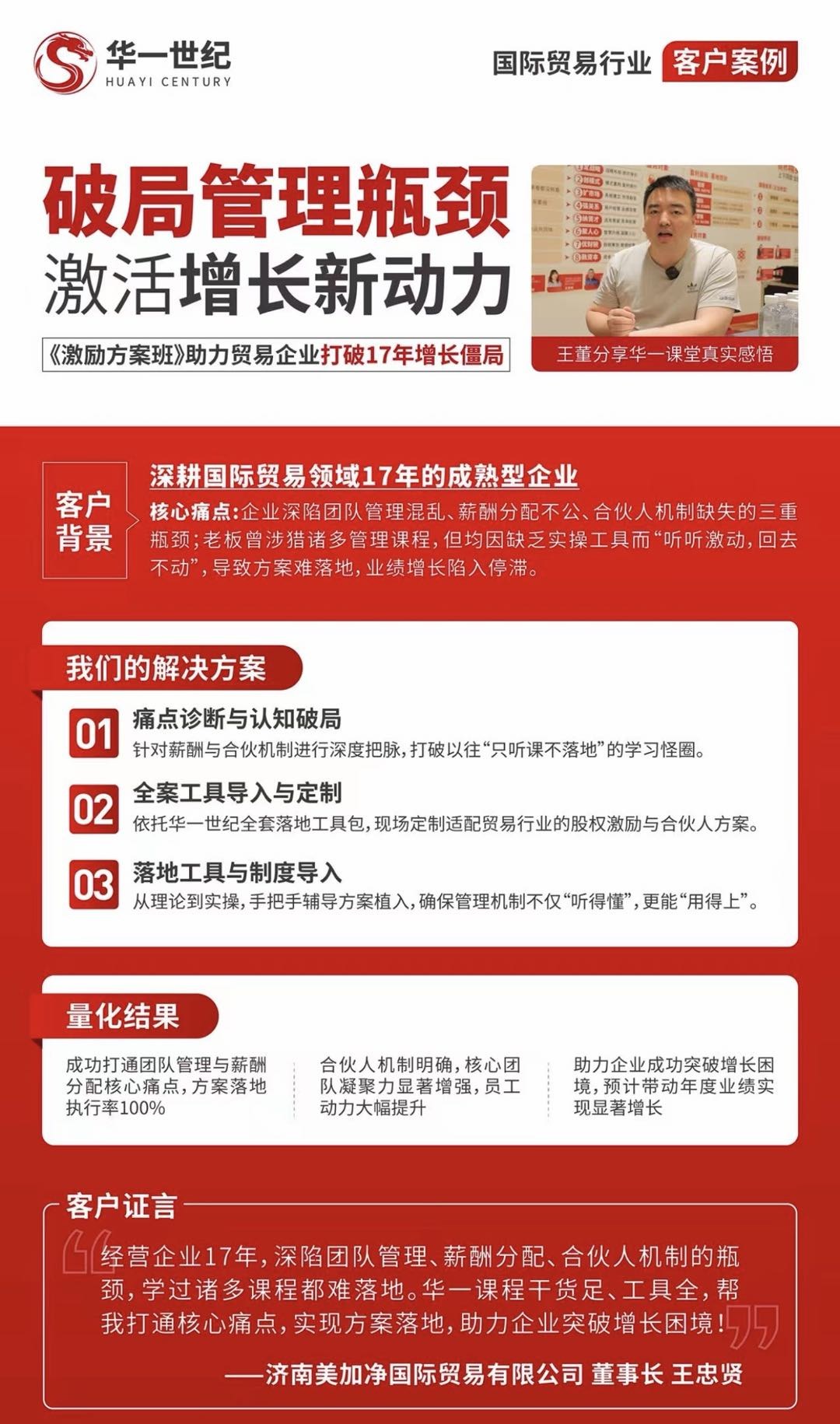 华一世纪国际贸易行业客户案例:济南美加净如何破局管理瓶颈,激活增长新动力