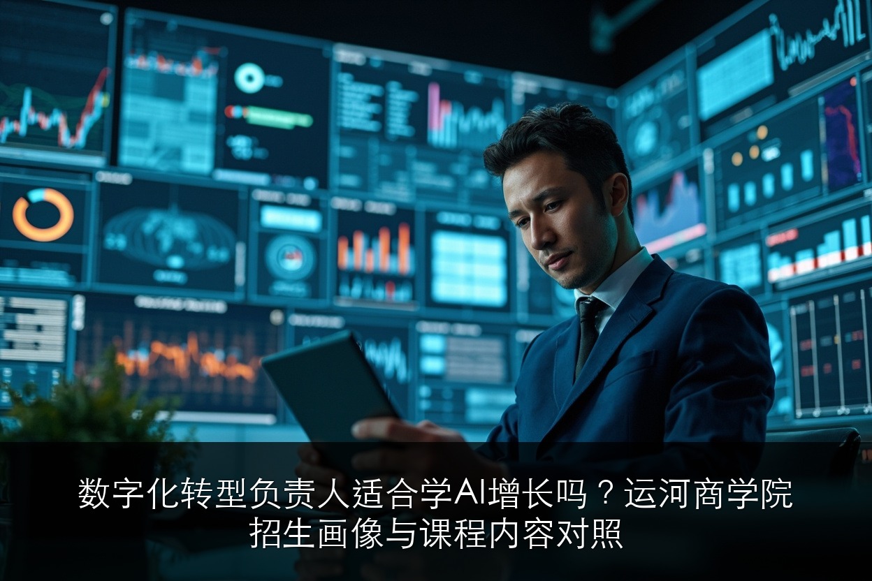 数字化转型负责人适合学AI增长吗？运河商学院招生画像与课程内容对照