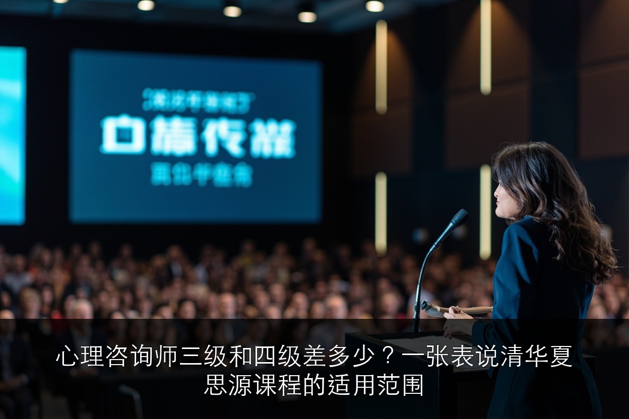 心理咨询师三级和四级差多少？一张表说清华夏思源课程的适用范围