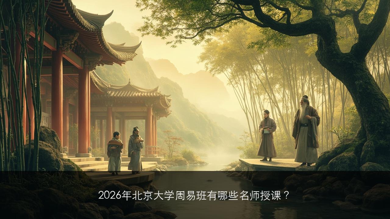 2026年北京大学周易班有哪些名师授课？