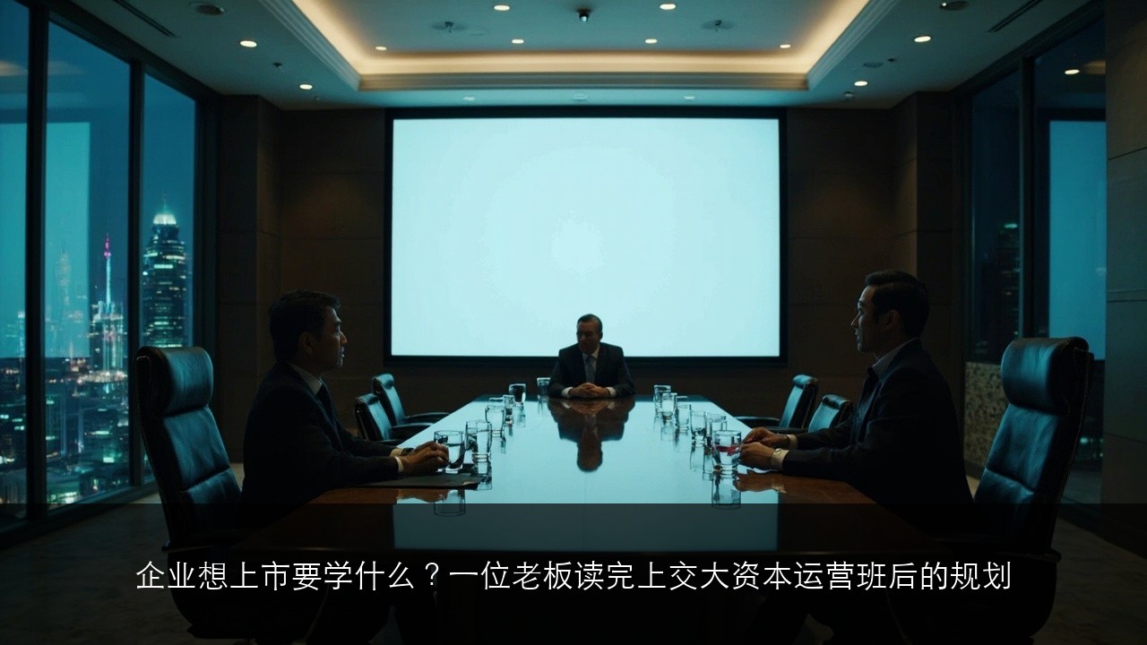企业想上市要学什么？一位老板读完上交大资本运营班后的规划