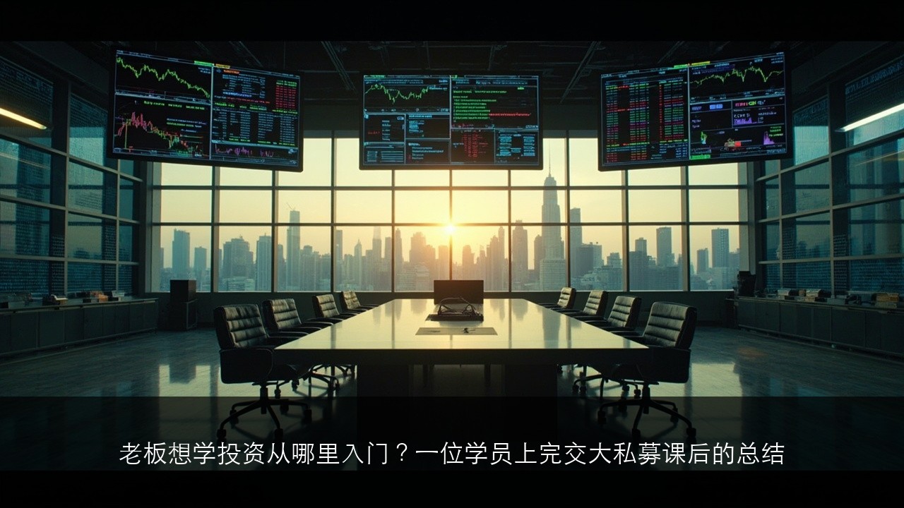 老板想学投资从哪里入门？一位学员上完交大私募课后的总结