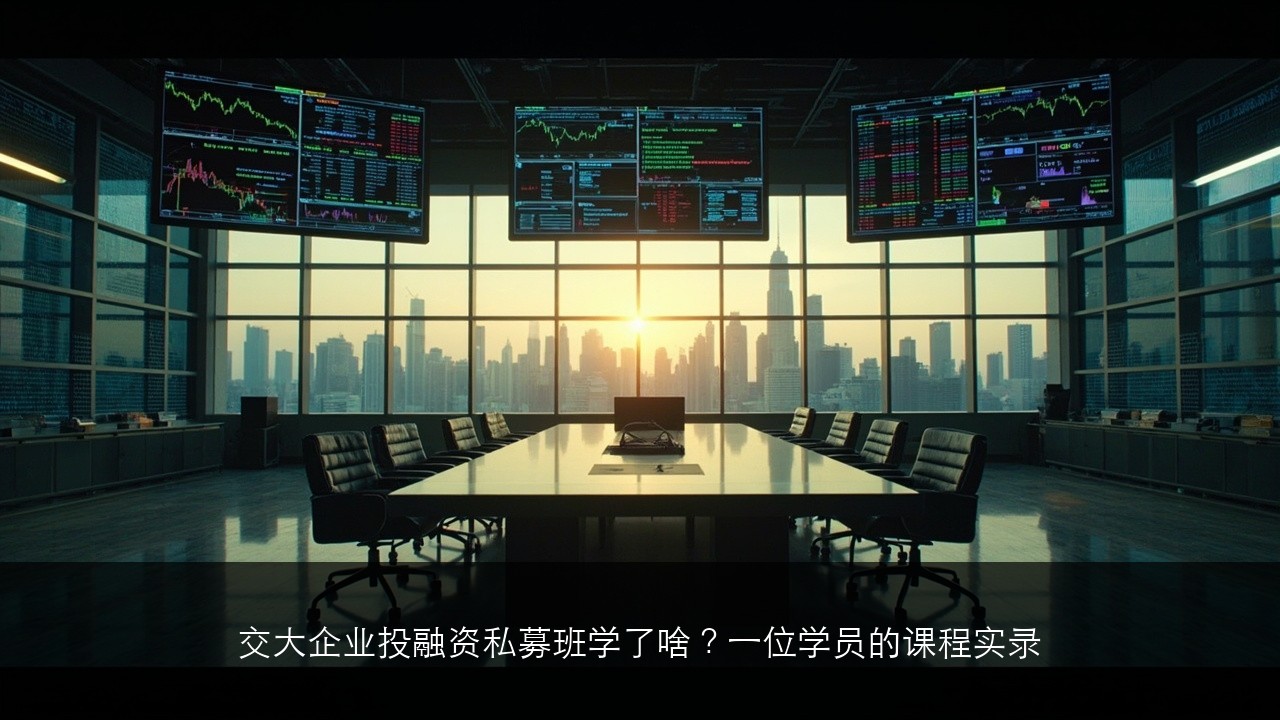 交大企业投融资私募班学了啥？一位学员的课程实录