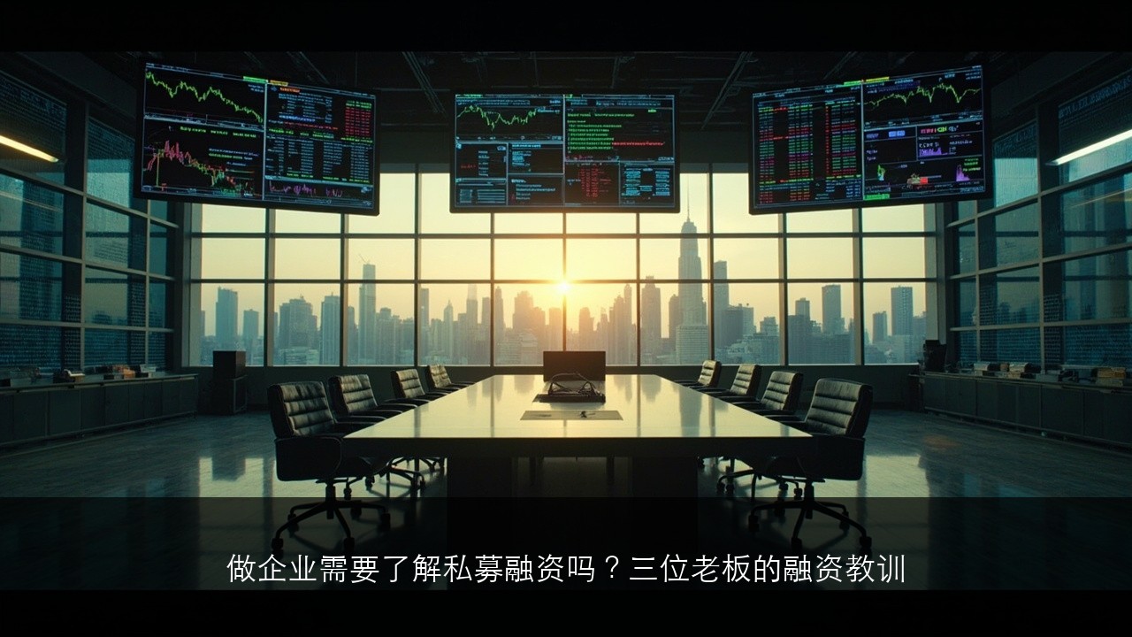 做企业需要了解私募融资吗？三位老板的融资教训