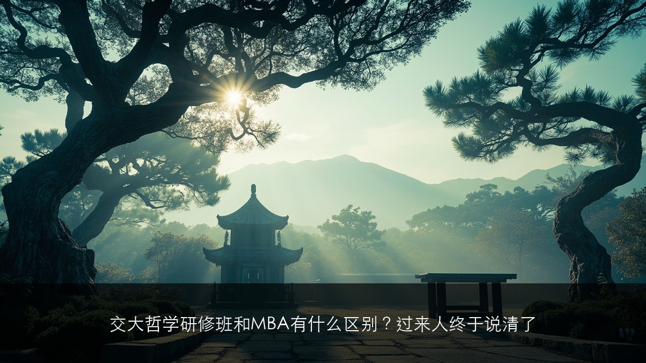 交大哲学研修班和MBA有什么区别？过来人终于说清了