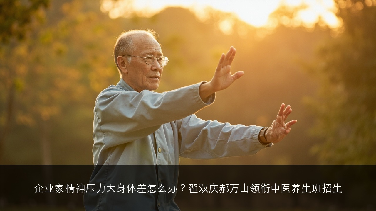企业家精神压力大身体差怎么办？翟双庆郝万山领衔中医养生班招生