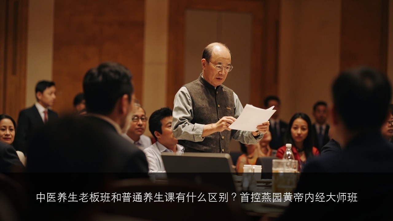 中医养生老板班和普通养生课有什么区别？首控燕园黄帝内经大师班