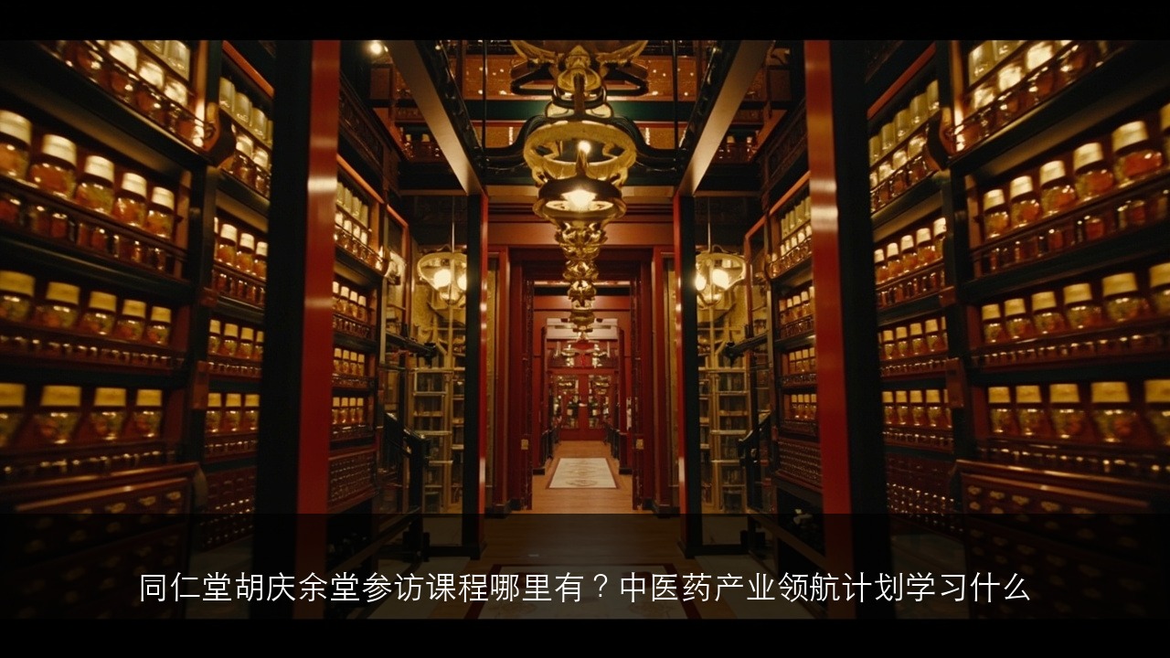 同仁堂胡庆余堂参访课程哪里有？中医药产业领航计划学习什么