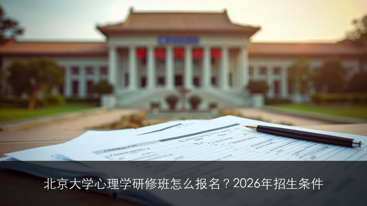 北京大学心理学研修班怎么报名?2026年招生条件