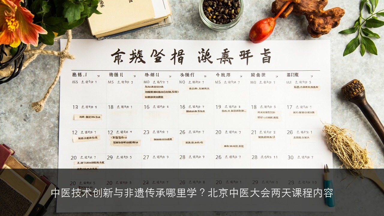 中医技术创新与非遗传承哪里学？北京中医大会两天课程内容