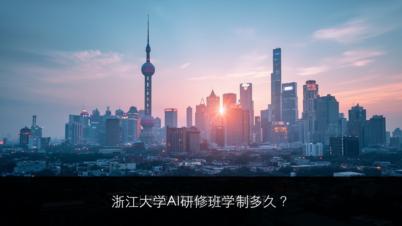 浙江大学AI研修班学制多久?2026年浙大AI课程学习周期全解析