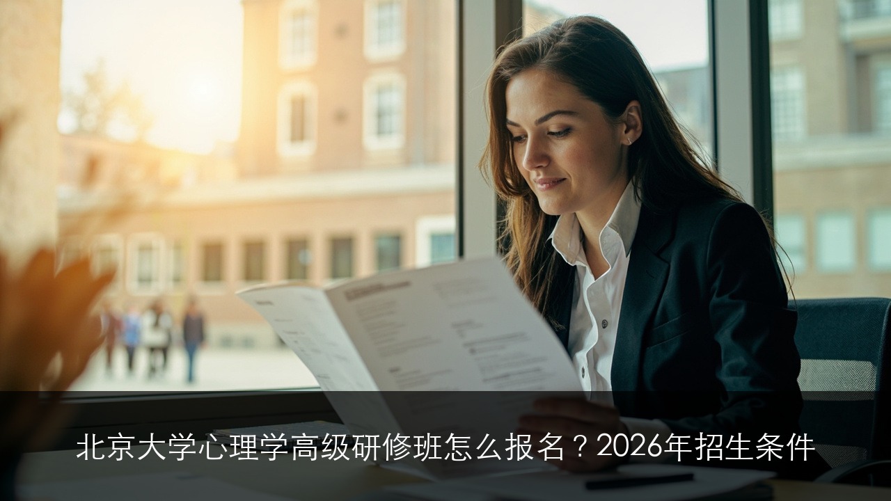 北京大学心理学高级研修班怎么报名？2026年招生条件