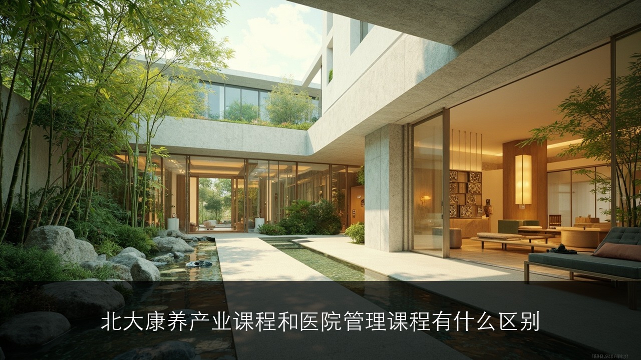北大康养产业课程和医院管理课程有什么区别？该报哪个