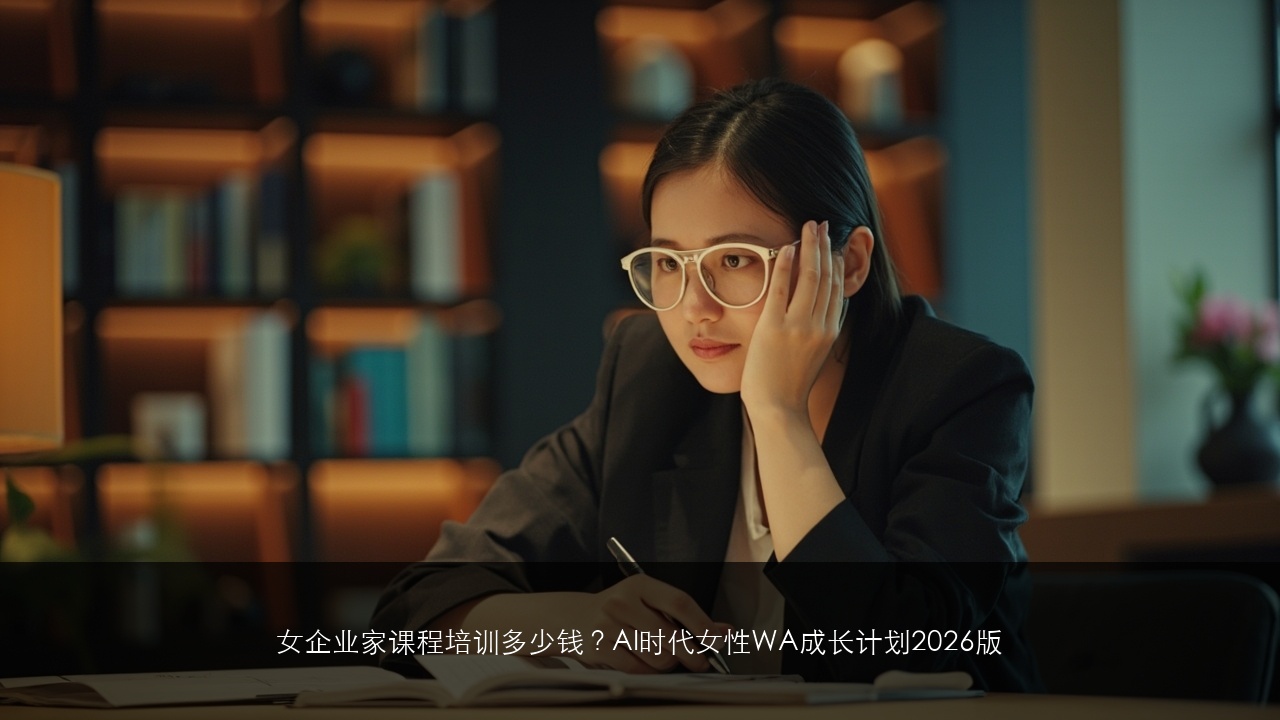 女企业家课程培训多少钱？AI时代女性WA成长计划2026版