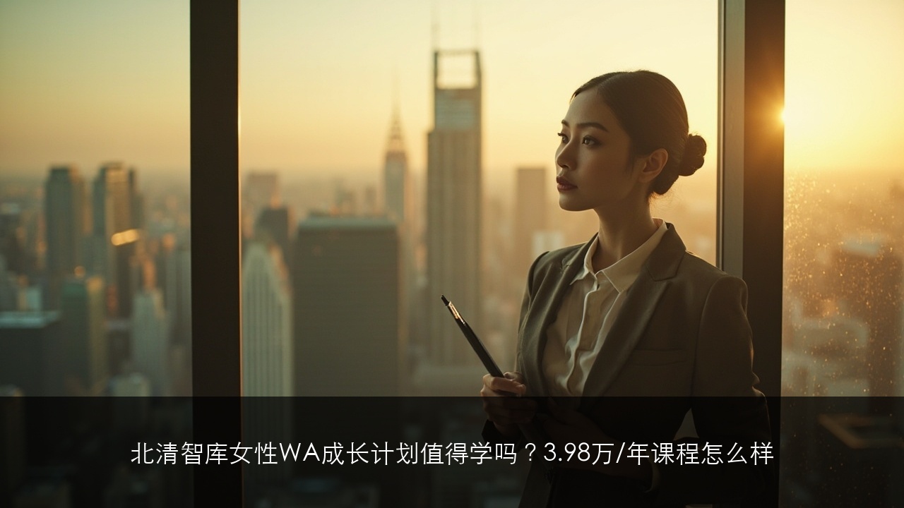 北清智库女性WA成长计划值得学吗？3.98万/年课程怎么样