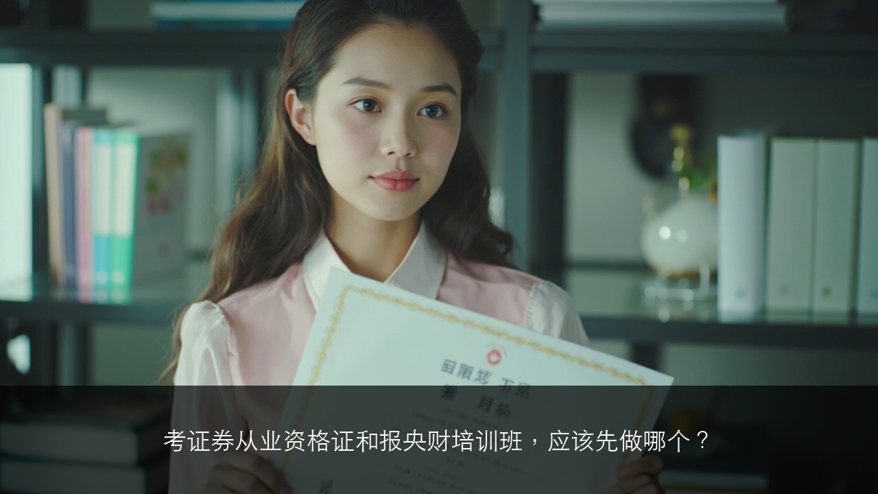 考证券从业资格证和报央财培训班，应该先做哪个？