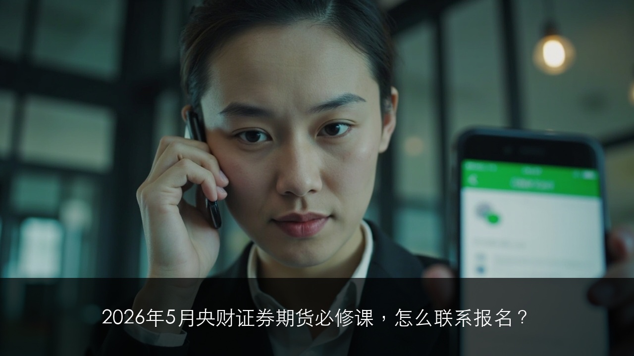 2026年5月央财证券期货必修课，怎么联系报名？