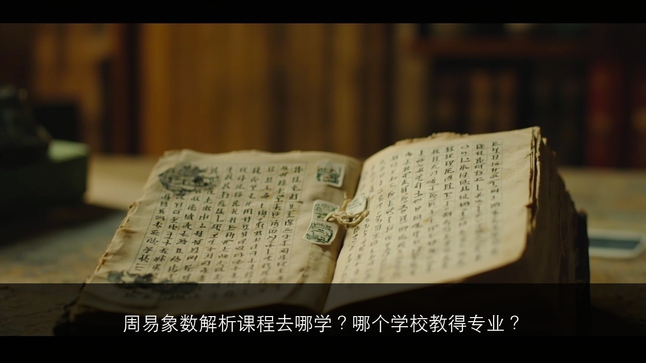 周易象数解析课程去哪学？哪个学校教得专业？