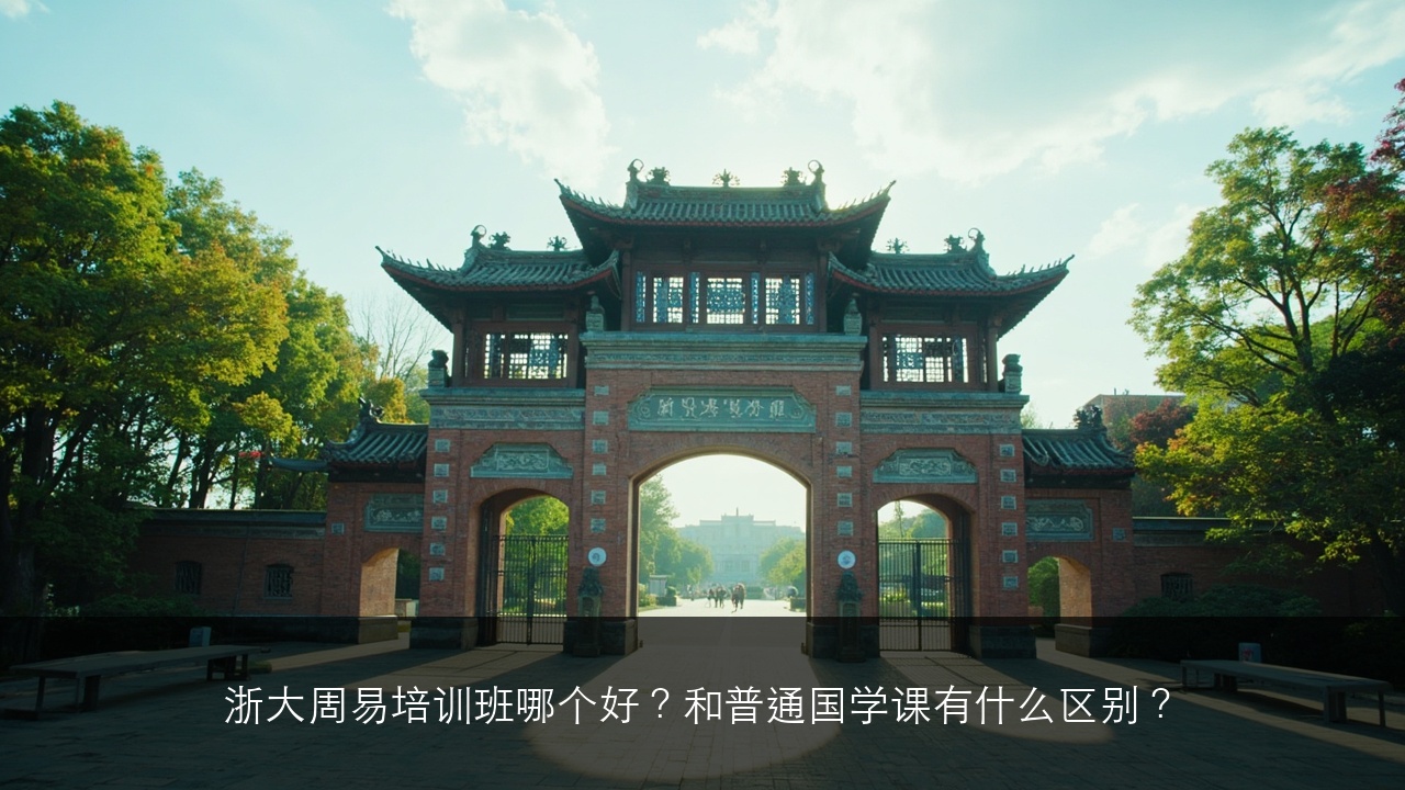 浙大周易培训班哪个好?和普通国学课有什么区别?