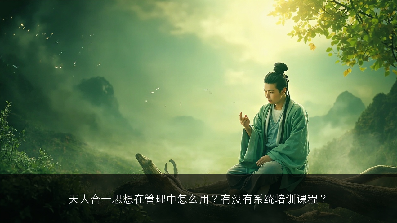 天人合一思想在管理中怎么用？有没有系统培训课程？