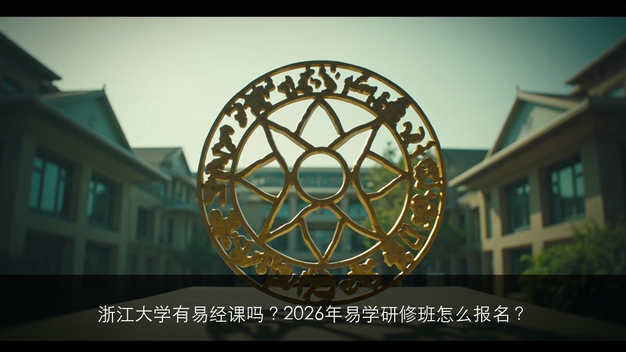 浙江大学有易经课吗？2026年易学研修班怎么报名？