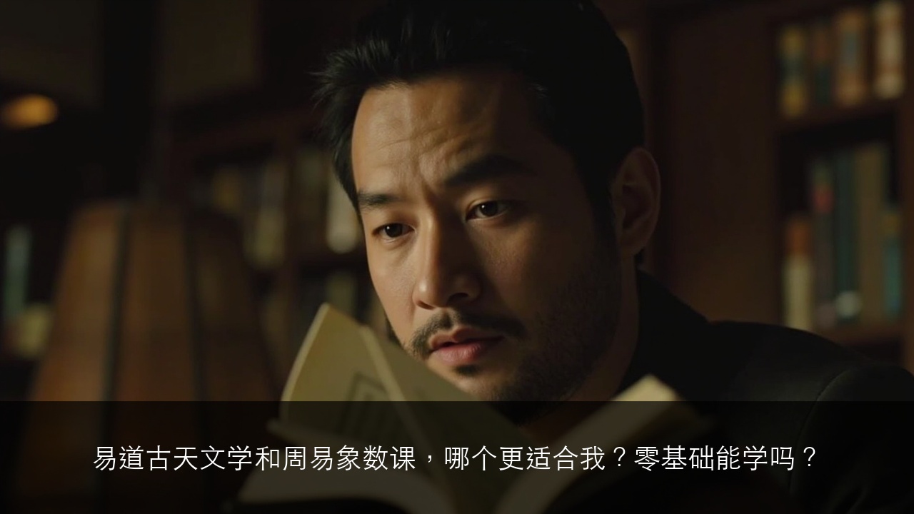 易道古天文学和周易象数课,哪个更适合我?零基础能学吗?