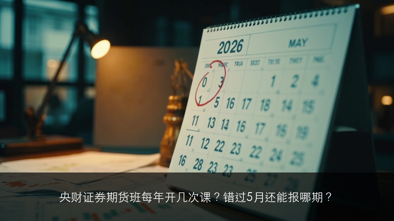 央财证券期货班每年开几次课？错过5月还能报哪期？