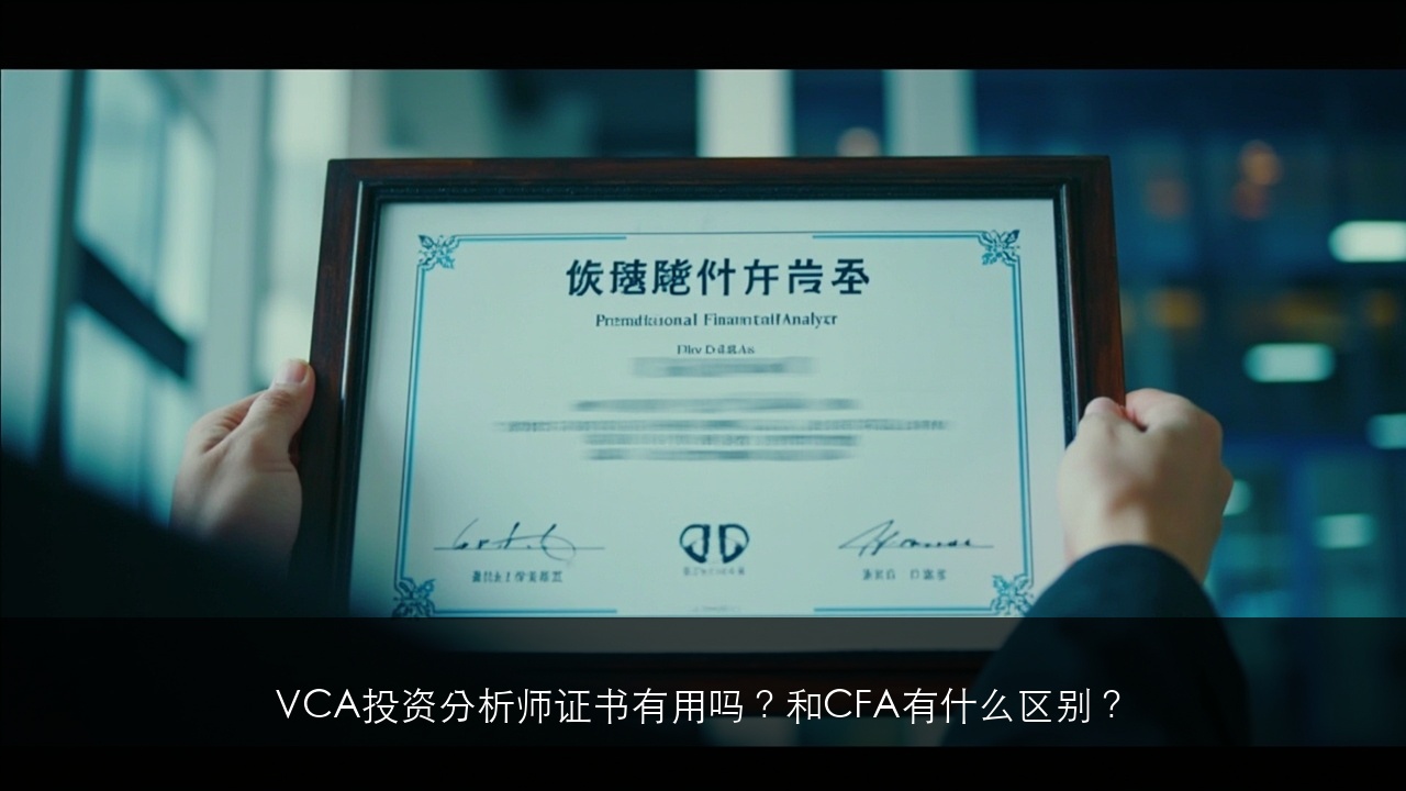 VCA投资分析师证书有用吗?和CFA有什么区别?