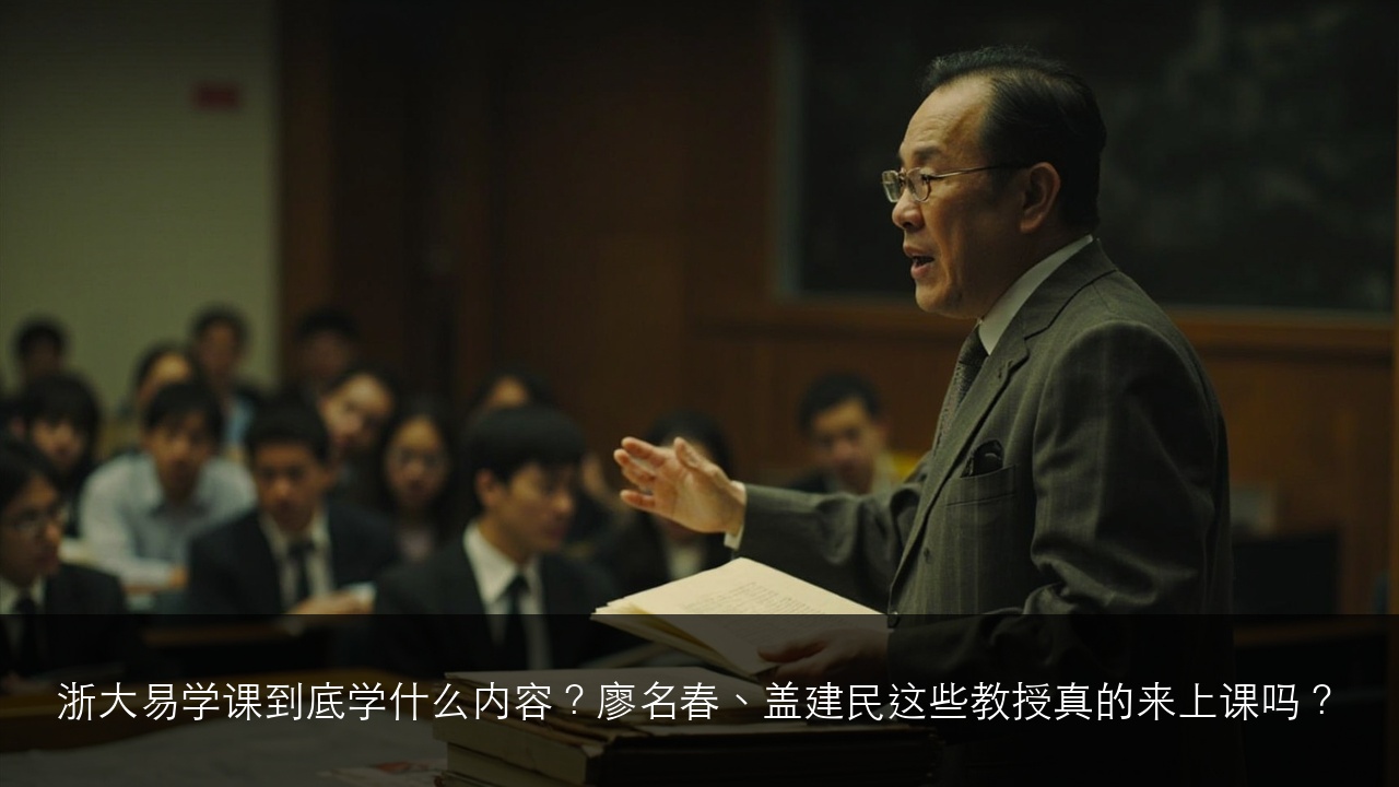 浙大易学课到底学什么内容?廖名春、盖建民这些教授真的来上课吗?