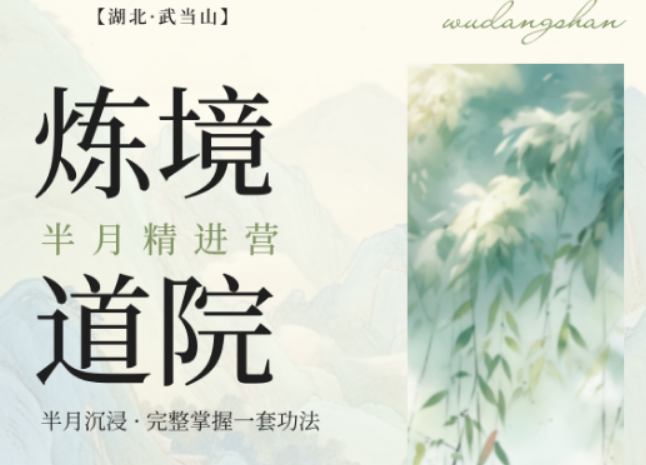 2026 武当太极练气营完整介绍，深山七日补足耗散元气