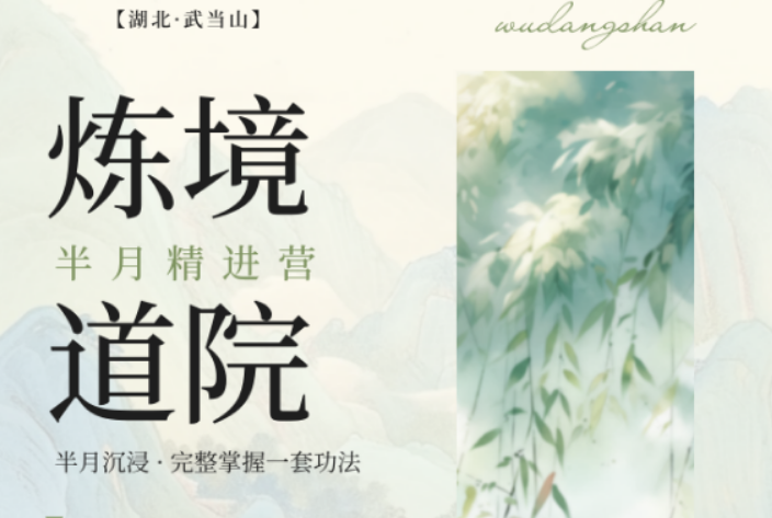 2026 武当太极气功教学班怎么样？炼境武修营动静结合调和身心