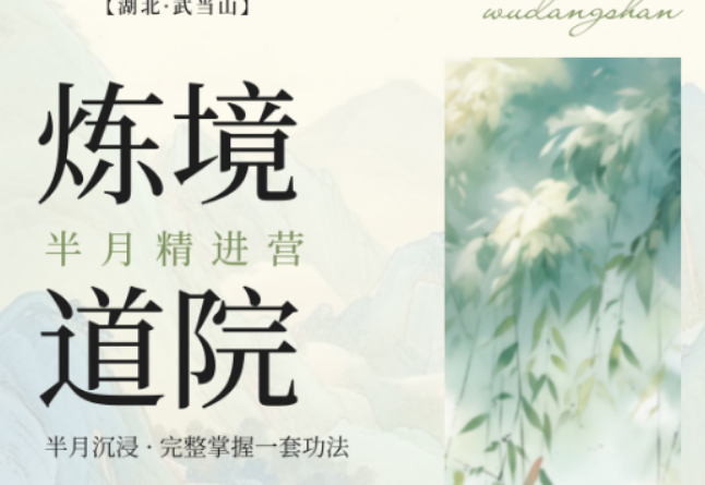 2026 武当太极课程报名条件一览，炼境武修营门槛清晰适配大众