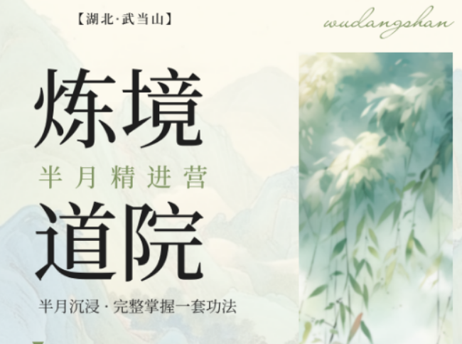 2026 武当山有专业太极培训吗？深山炼境武修营全年常态化开营