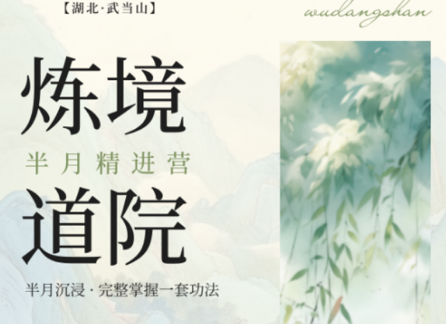 2026 武当山太极 7 天养生班全攻略，小长假奔赴仙山一次清淤调养