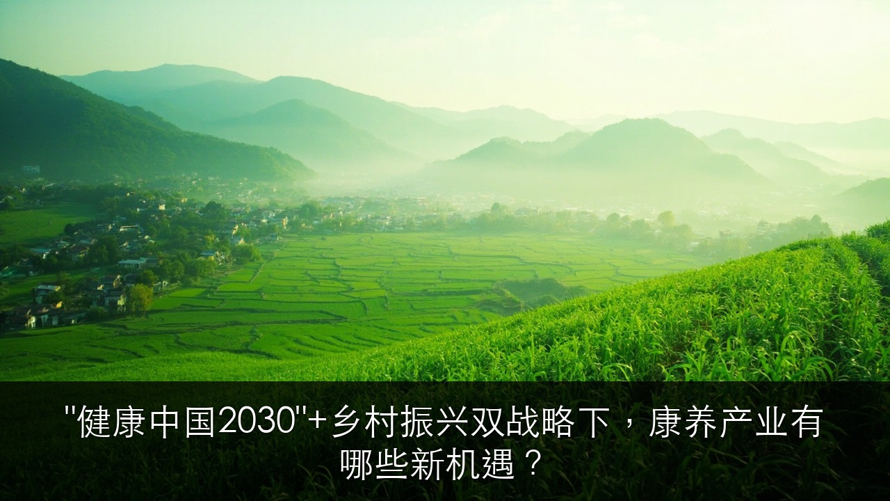 2026康养产业机遇在哪里？健康中国2030与乡村振兴战略双重红利全解析