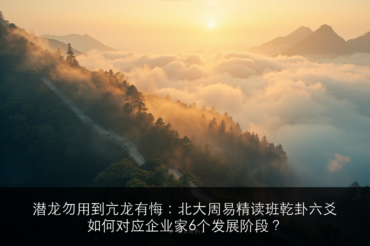 潜龙勿用到亢龙有悔：北大周易精读班乾卦六爻如何对应企业家6个发展阶段？