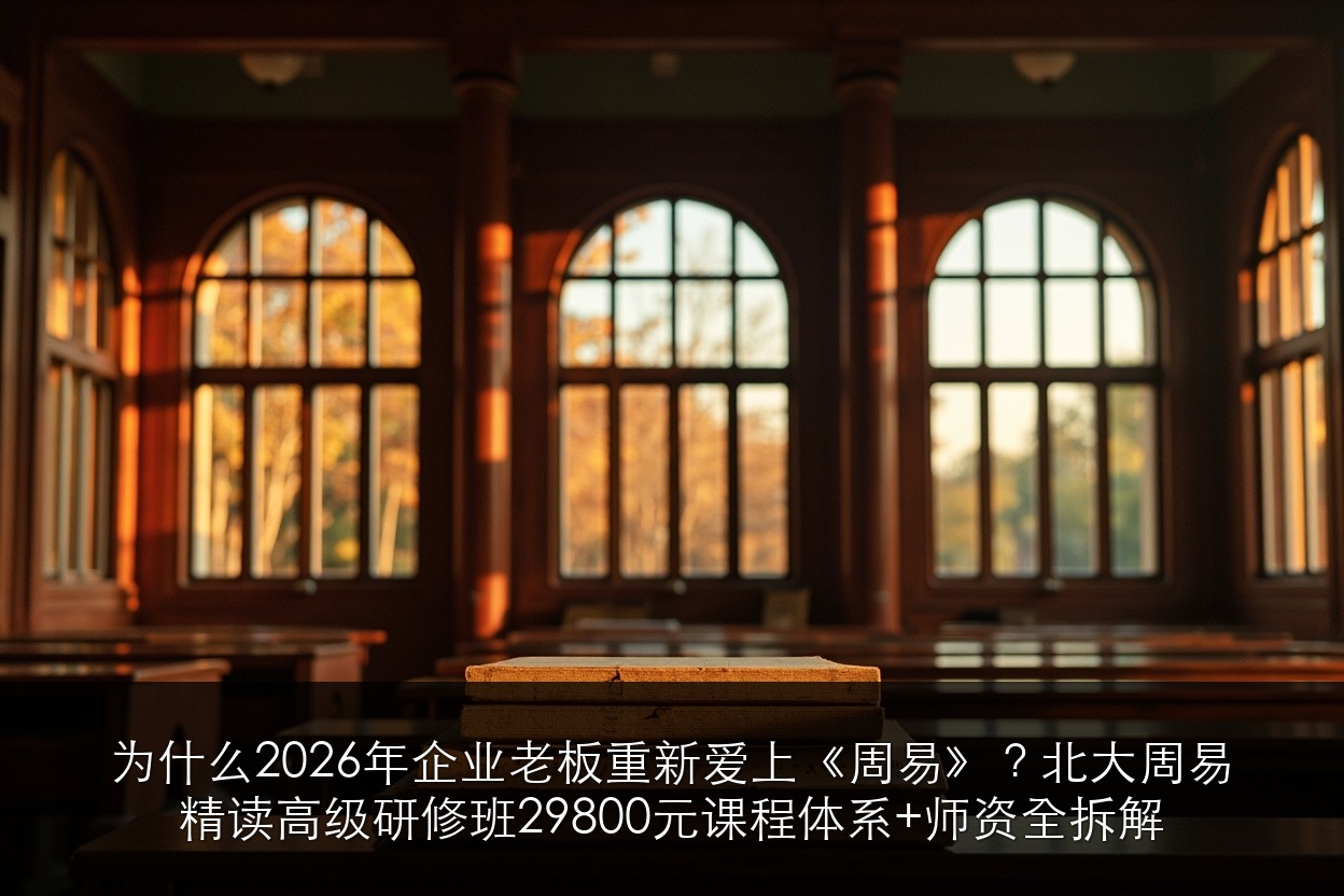 为什么2026年企业老板重新爱上《周易》？北大周易精读高级研修班29800元课程体系+师资全拆解