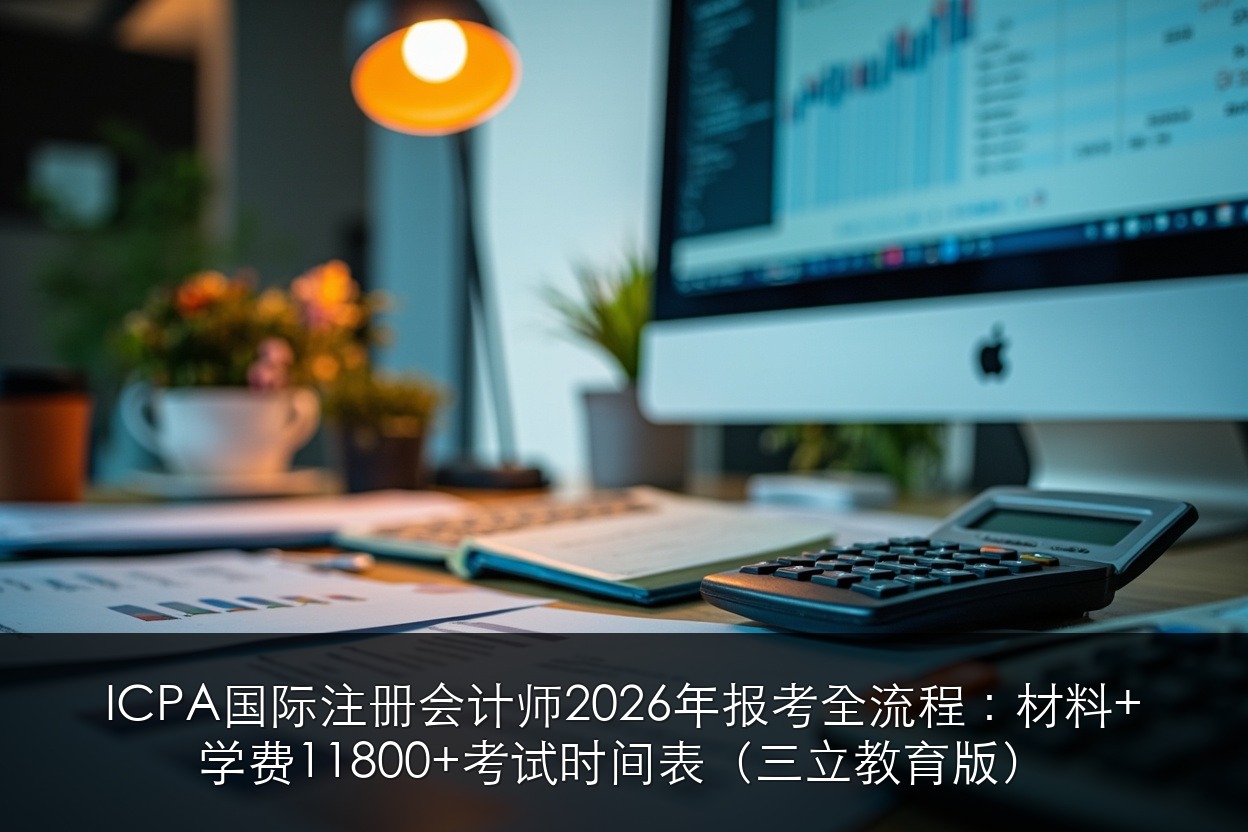 ICPA国际注册会计师2026年报考全流程:材料+学费11800+考试时间表(三立教育版)