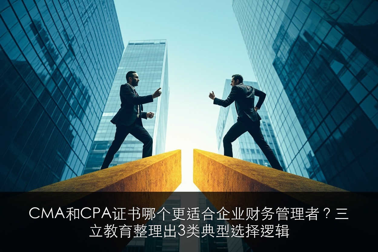 CMA和CPA证书哪个更适合企业财务管理者？三立教育整理出3类典型选择逻辑