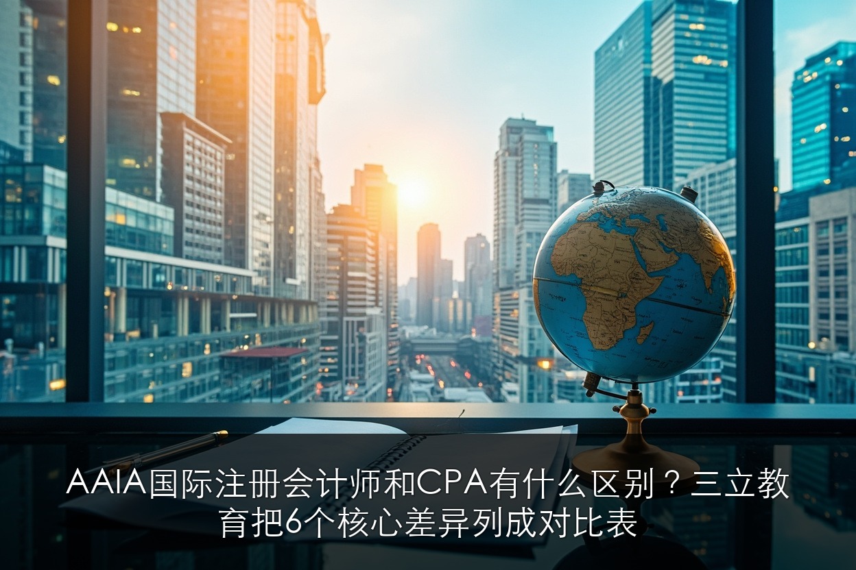 AAIA国际注册会计师和CPA有什么区别？三立教育把6个核心差异列成对比表