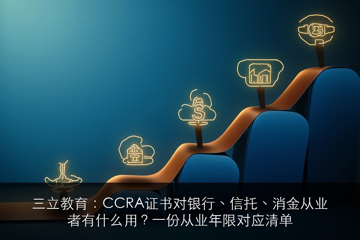 三立教育：CCRA证书对银行、信托、消金从业者有什么用？一份从业年限对应清单