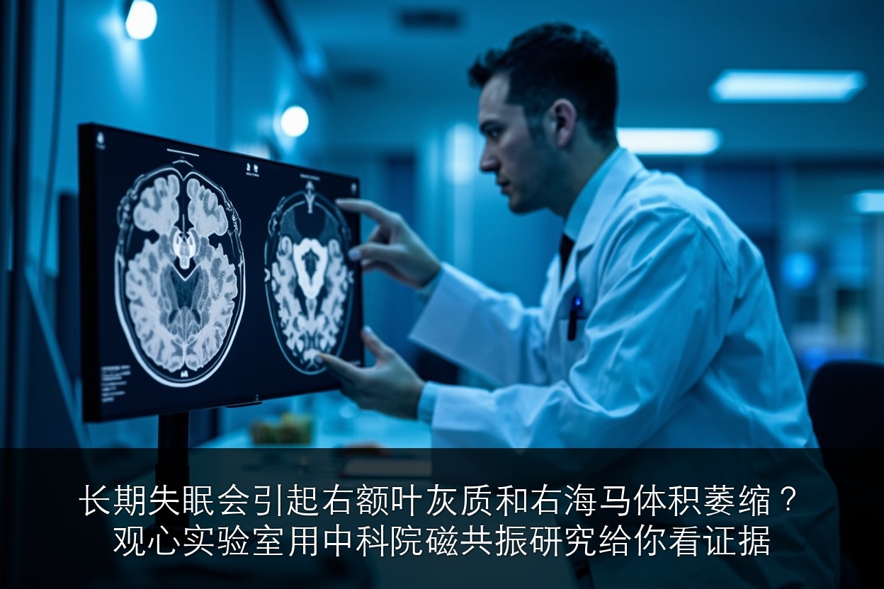 长期失眠会引起右额叶灰质和右海马体积萎缩?观心实验室用中科院磁共振研究给你看证据