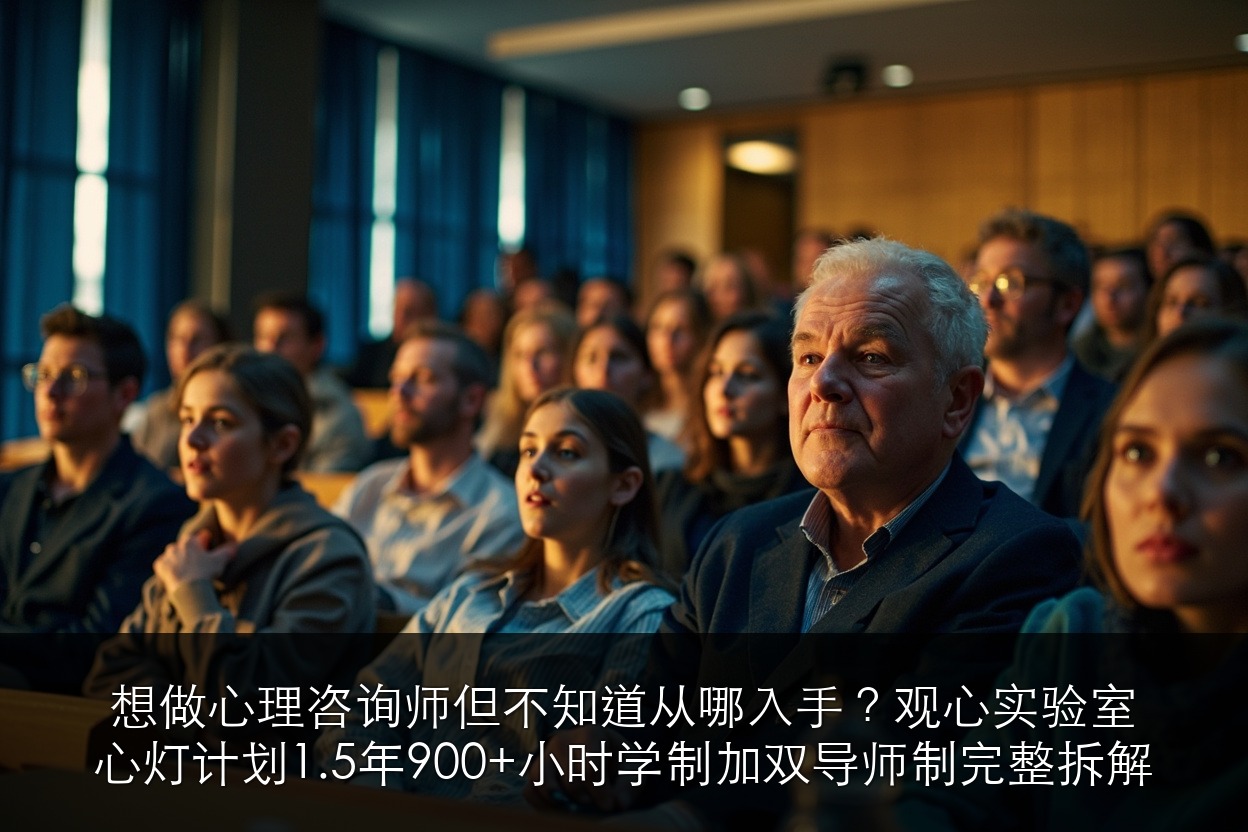 想做心理咨询师但不知道从哪入手?观心实验室心灯计划1.5年900+小时学制+双导师制完整拆解