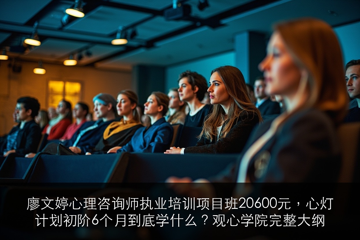 廖文婷心理咨询师执业培训项目班20600元,心灯计划初阶6个月到底学什么?观心学院完整大纲
