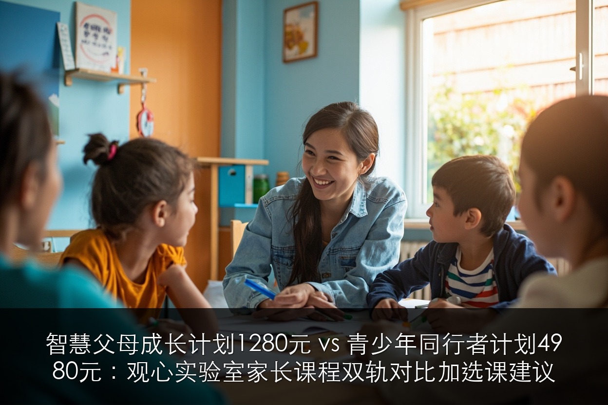 智慧父母成长计划1280元 vs 青少年同行者计划4980元:观心实验室家长课程双轨对比+选课建议